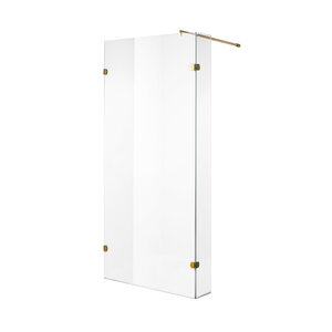 Изображение товара Душевой уголок Niagara Nova NG-642-11 GOLD 110х195 см свободный вход стекло прозрачное