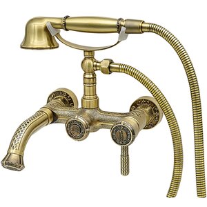 Изображение товара Смеситель Milacio Vitoria MC.300.BR для ванны и душа, с душевым гарнитуром, цвет бронза