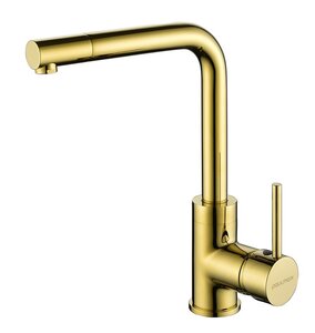 Изображение товара Смеситель Paulmark Honner Ho212018-G для кухонной мойки, золото