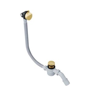 Изображение товара Слив-перелив Excellent Hover для ванны 60/80/100 см с наполнение, золото