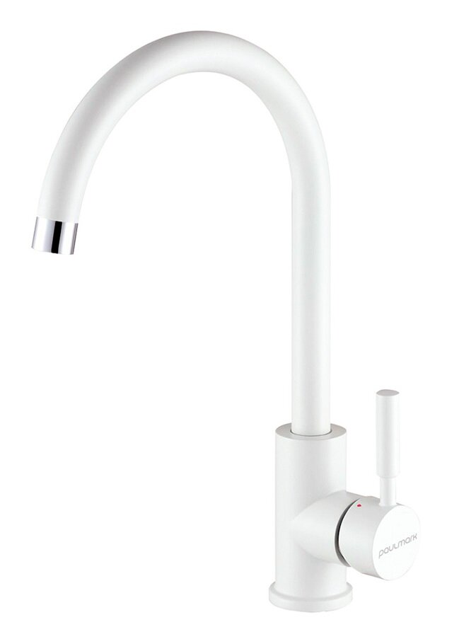 Изображение товара Смеситель Paulmark Holstein Ho212063-WH для кухонной мойки, белый матовый Изображение товара Смеситель Paulmark Holstein Ho212063-WH для кухонной мойки, белый матовый