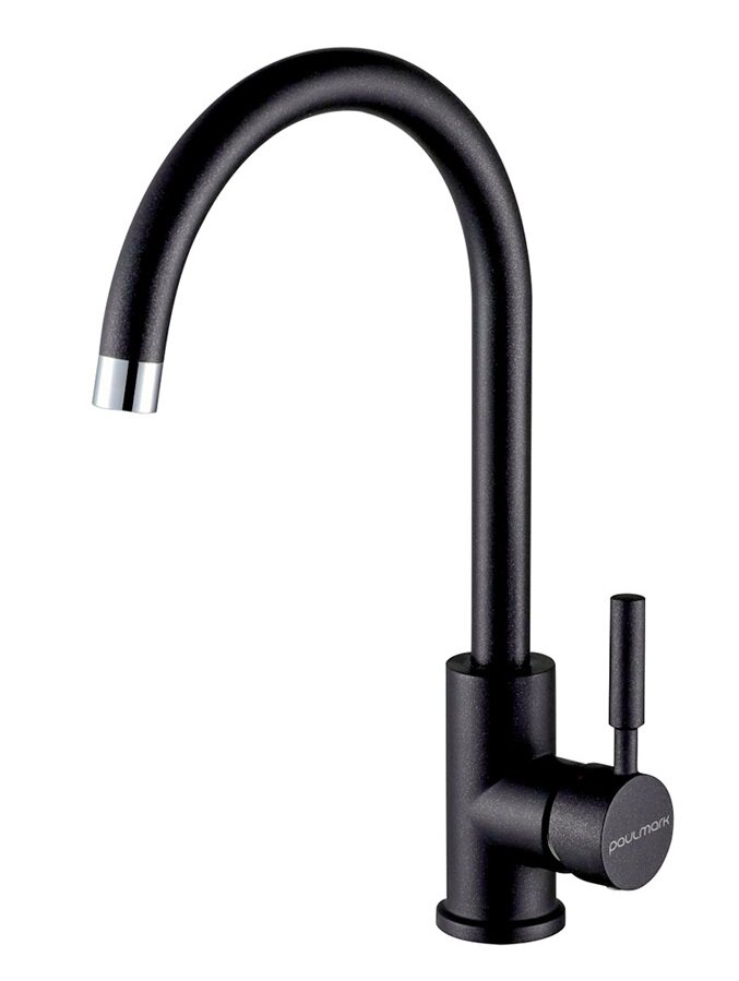 Изображение товара Смеситель Paulmark Holstein Ho212063-BLM для кухонной мойки, черный