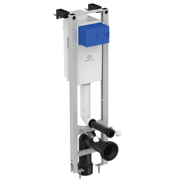 Изображение товара Инсталляция Ideal Standard Prosys Eco Frame M, E233267 для унитаза, узкая, с черной клавишей R0115A6 и шумоизоляцией, комплект Изображение товара Инсталляция Ideal Standard Prosys Eco Frame M, E233267 для унитаза, узкая, с черной клавишей R0115A6 и шумоизоляцией, комплект