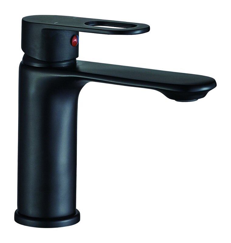 Изображение товара Смеситель Boch Mann Santa BM8595 B для раковины черный однорычажный горизонтальный монтаж