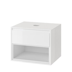 Изображение товара Тумба под раковину Excellent Tuto 60 см, 1 ящик, белый, MLEX.0102.600.WHWH