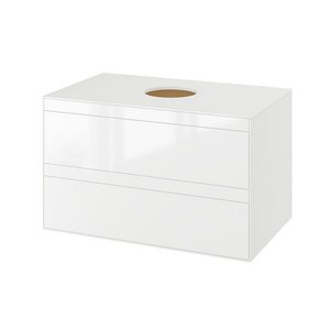 Изображение товара Тумба под раковину Excellent Finli 80 см, белый глянцевый, MLEX.1102.800.WHWH