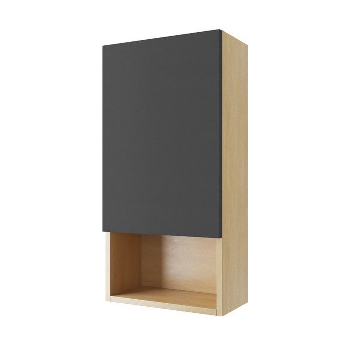 Изображение товара Шкаф подвесной Excellent Tuto 40 см черный/дуб, правый, MLEX.0107.400.BLGR