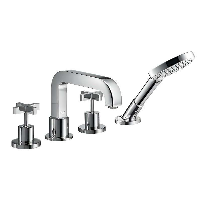 Изображение товара Смеситель для ванны и душа Axor Citterio, 39445000, с душевым гарнитуром, хром Изображение товара Смеситель для ванны и душа Axor Citterio, 39445000, с душевым гарнитуром, хром