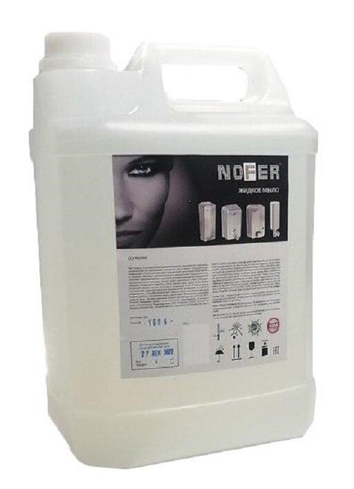 Изображение товара Жидкое крем-мыло Nofer 5 л бесцветное нейтральное для рук