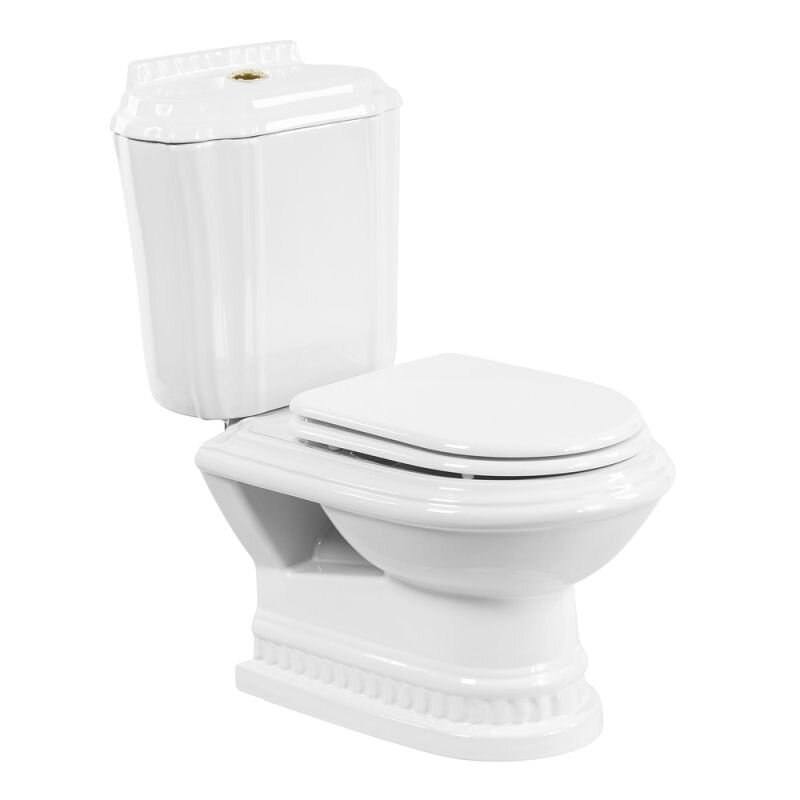 Изображение товара Напольный унитаз Cezares King Palace CZR-163-T с седеньем SoftClose, золото, Италия