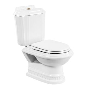 Изображение товара Напольный унитаз Cezares King Palace CZR-163-T, сиденье SoftClose CZR-GN-SC, в комплекте с крепежом, белый