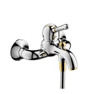 Изображение товара Смеситель для ванны и душа Axor Carlton, 17410090, хром/золото