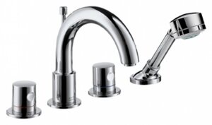 Изображение товара Смеситель для ванны и душа Axor Uno 2 с душевым гарнитуром, хром