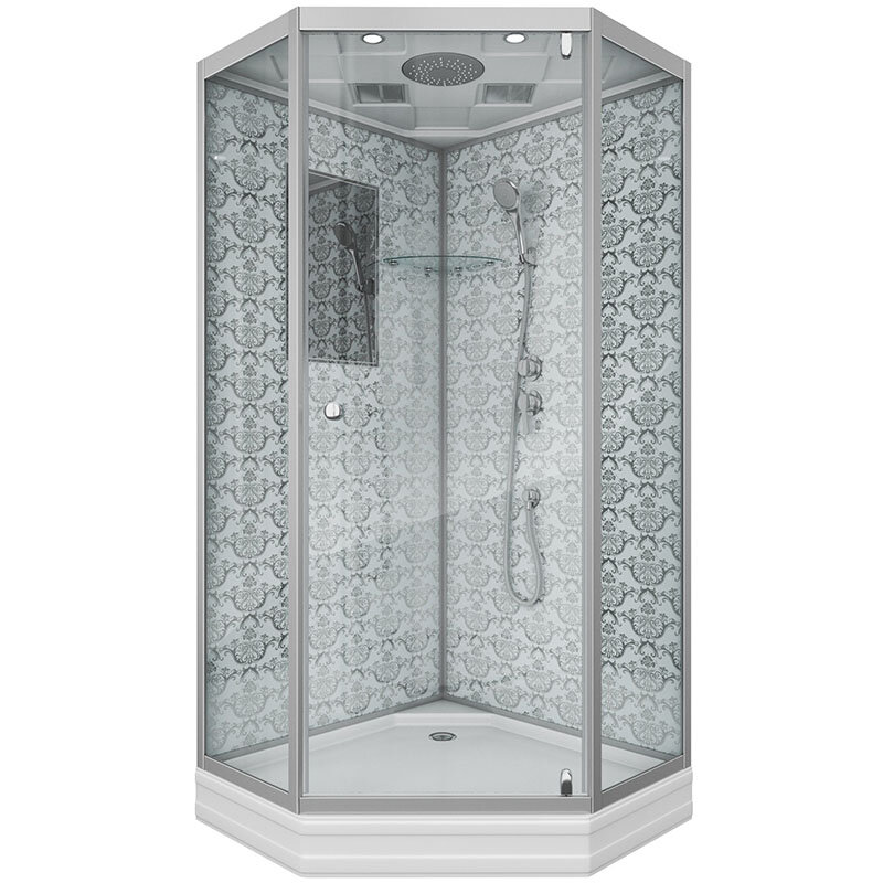 Изображение товара Душевая кабина Niagara Lux 100x100 см с тропическим душем и зеркалом Изображение товара Душевая кабина Niagara Lux 100x100 см с тропическим душем и зеркалом