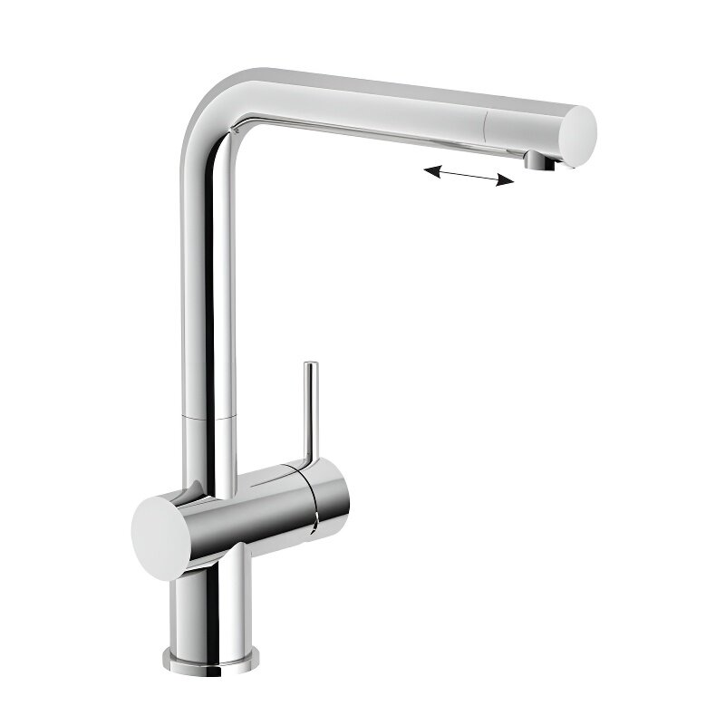 Изображение товара Смеситель Nobili Live LV00113/70CR кухонный с вытяжным изливом хром