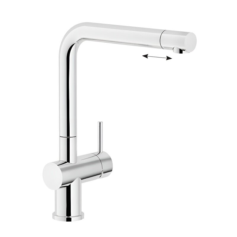 Изображение товара Кухонный смеситель Nobili Live LV00113CR с поворотным изливом и хромированным покрытием