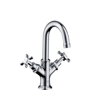 Изображение товара Axor Montreux 16505820 - смеситель для раковины, хром, 1 отверстие, 2 ручки Изображение товара Axor Montreux 16505820 - смеситель для раковины, хром, 1 отверстие, 2 ручки