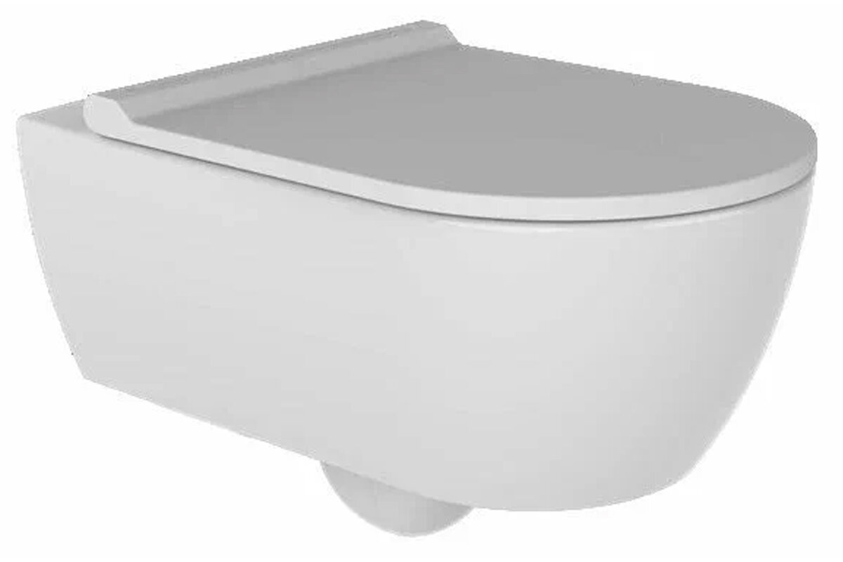 Изображение товара Подвесной безободковый унитаз Bien Melville, крышка микролифт, белый, HRKA052N3VP0W5SZ0/VTMU11W5W5HSZ