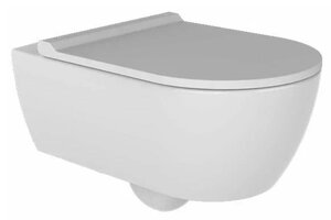 Изображение товара Подвесной безободковый унитаз Bien Melville с биде и крышкой микролифт