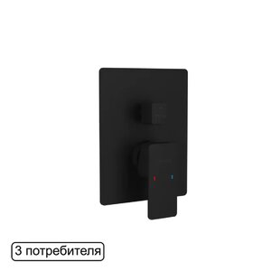 Изображение товара Смеситель Excellent Keria AREX.2047BL для душа, встраиваемый, черный матовый