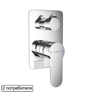Изображение товара Смеситель Excellent Oxalia AREX.9045CR для душа, встраиваемый, хром