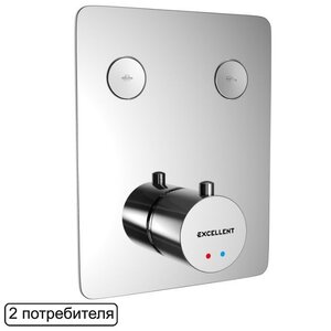 Изображение товара Смеситель Excellent Krotos AREX.8045CR для душа, термостатический, встраиваемый, хром