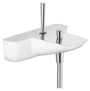 Изображение товара Смеситель для ванны и душа Hansgrohe PuraVida, 15472400, белый/хром (выставочный образец)