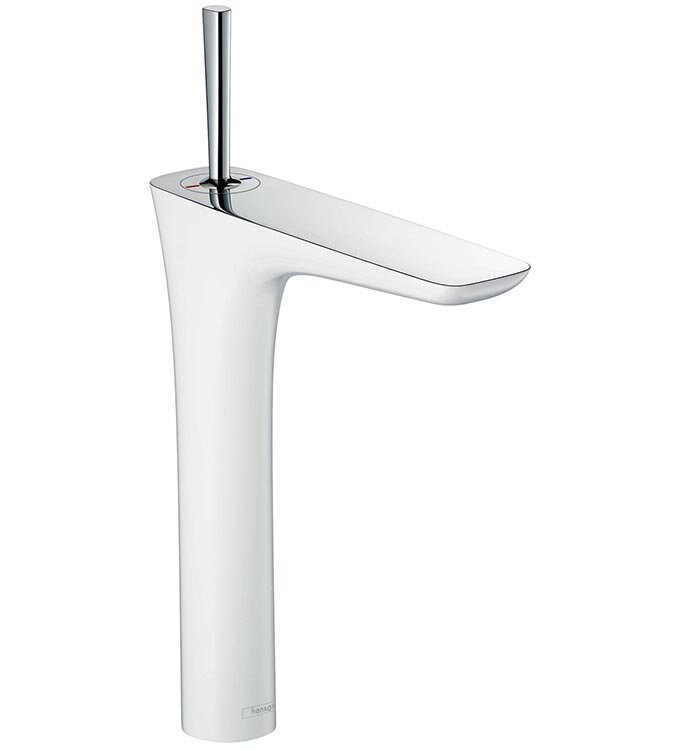 Изображение товара Смеситель для раковины Hansgrohe PuraVida 15072400 белый/хром однорычажный