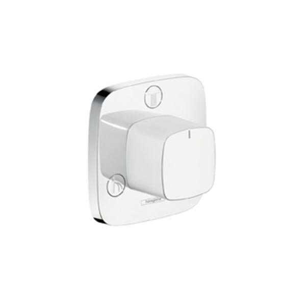 Изображение товара Переключатель потоков Hansgrohe PuraVida Trio/Quattro, 15937400, на 2 потребителя, белый/хром