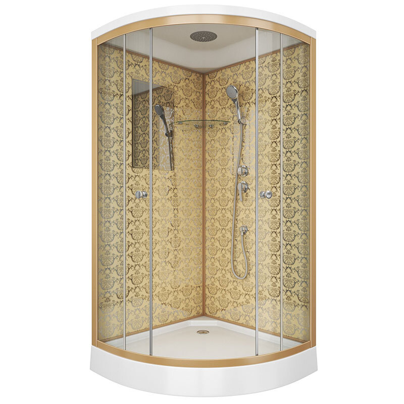 Изображение товара Душевая кабина Niagara Lux 100x100 см с тропическим душем и зеркалом Изображение товара Душевая кабина Niagara Lux 100x100 см с тропическим душем и зеркалом