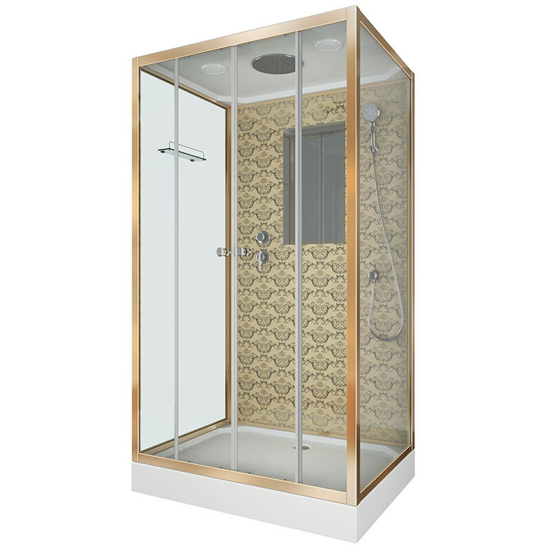 Изображение товара Душевая кабина Niagara Lux NG-7772QG с тропическим душем и зеркалом, 120x90 см Изображение товара Душевая кабина Niagara Lux NG-7772QG с тропическим душем и зеркалом, 120x90 см
