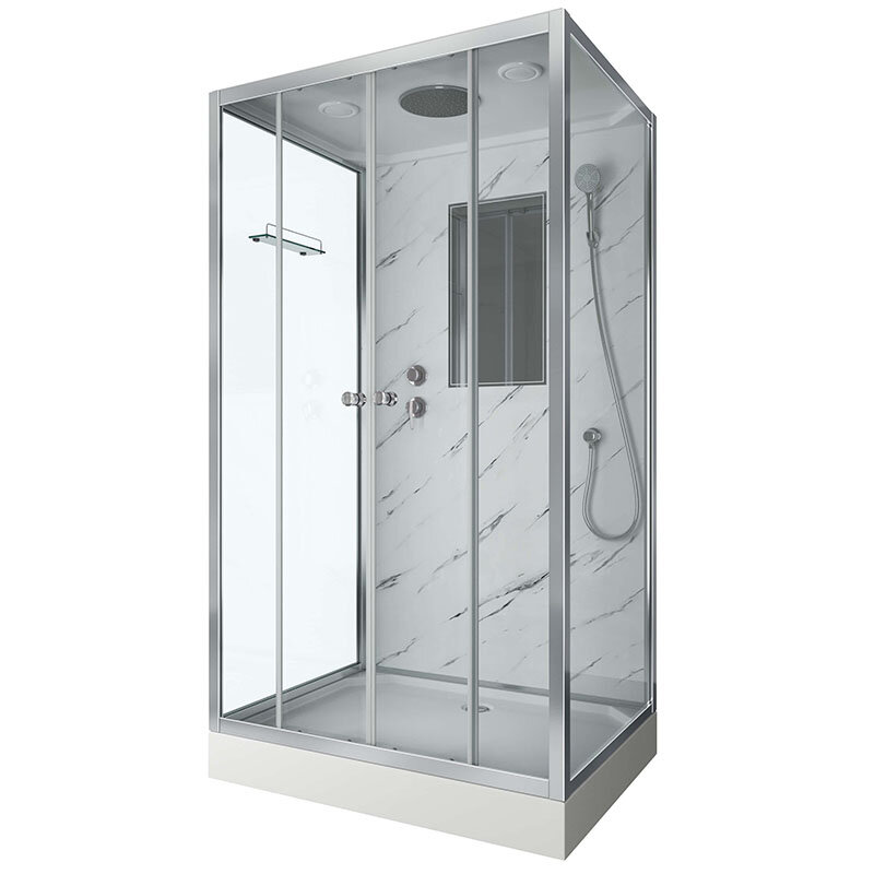 Изображение товара Душевая кабина Niagara Lux 120x90 см с тропическим душем и зеркалом Изображение товара Душевая кабина Niagara Lux 120x90 см с тропическим душем и зеркалом