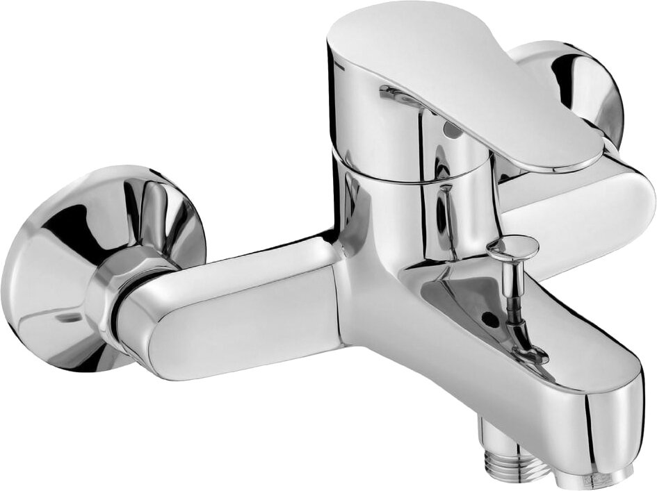 Изображение товара Смеситель Jacob Delafon July для ванны и душа с эксцентриками, хром, Франция, гарантия 5 лет