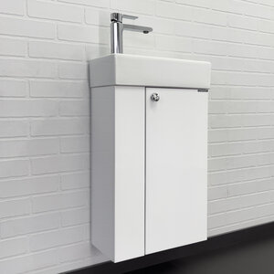 Изображение товара Тумба с раковиной Comforty Асти 40 см белый глянец