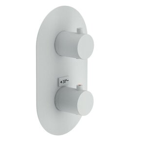 Изображение товара Смеситель Nobili Live WE00102/TWM для ванны и душа, термостатический, на 2 потребителя, цвет белый матовый