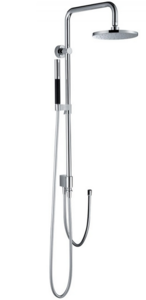 Изображение товара Душевой гарнитур Jacob Delafon Eo, хром, с круглым верхним душем, ø 200 мм, E11715-CP