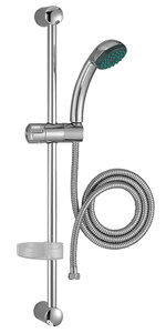 Изображение товара Душевой гарнитур Jacob Delafon Basic 1 E14325-CP, хром, со штангой 75 см