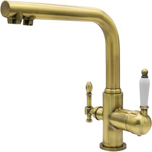 Изображение товара Смеситель для кухни Milacio Castellon Ceramic MC.512.BR бронза с подключением к фильтру