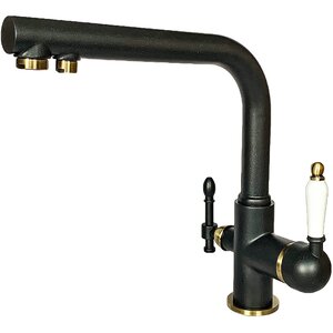 Изображение товара Смеситель Milacio Castellon Ceramic MC.512.ABR для кухонной мойки с подключением к фильтру, цвет антрацит/бронза