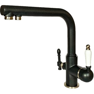 Изображение товара Смеситель Milacio Castellon Ceramic MC.512.ASN для кухонной мойки с подключением к фильтру, цвет антрацит/сатин