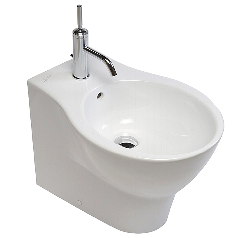 Изображение товара Напольное биде Hatria Nido Y0QW 01 из фарфора или фаянса белое классика