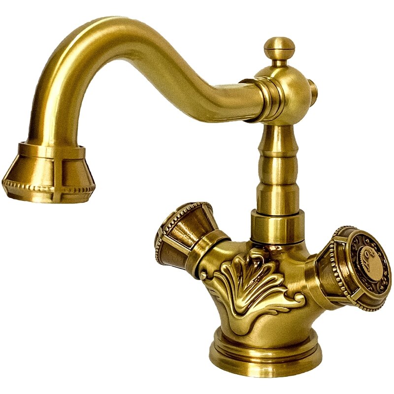 Изображение товара Milacio Almeria MC.516.BR — бронзовый смеситель для раковины, поворотный излив