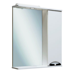 Изображение товара Зеркальный шкаф Runo Барселона 65, с подсветкой, правый, белый, 00000001036