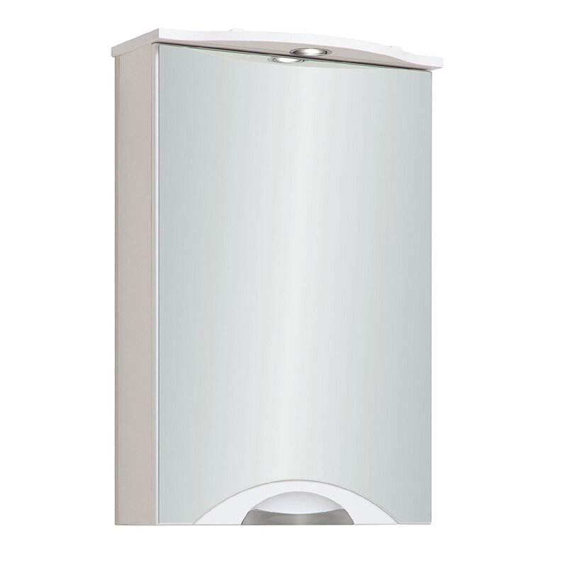 Изображение товара Зеркальный шкаф Runo Ибица 50 с подсветкой и розеткой белый для ванной