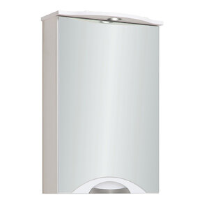 Изображение товара Зеркальный шкаф Runo Ибица 50 с подсветкой и розеткой белый для ванной