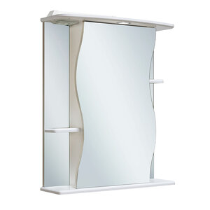 Изображение товара Зеркальный шкаф Runo Лилия 55 с подсветкой и розеткой белый