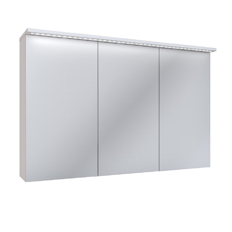 Изображение товара Зеркальный шкаф Runo Лира 105 белый с подсветкой и розеткой