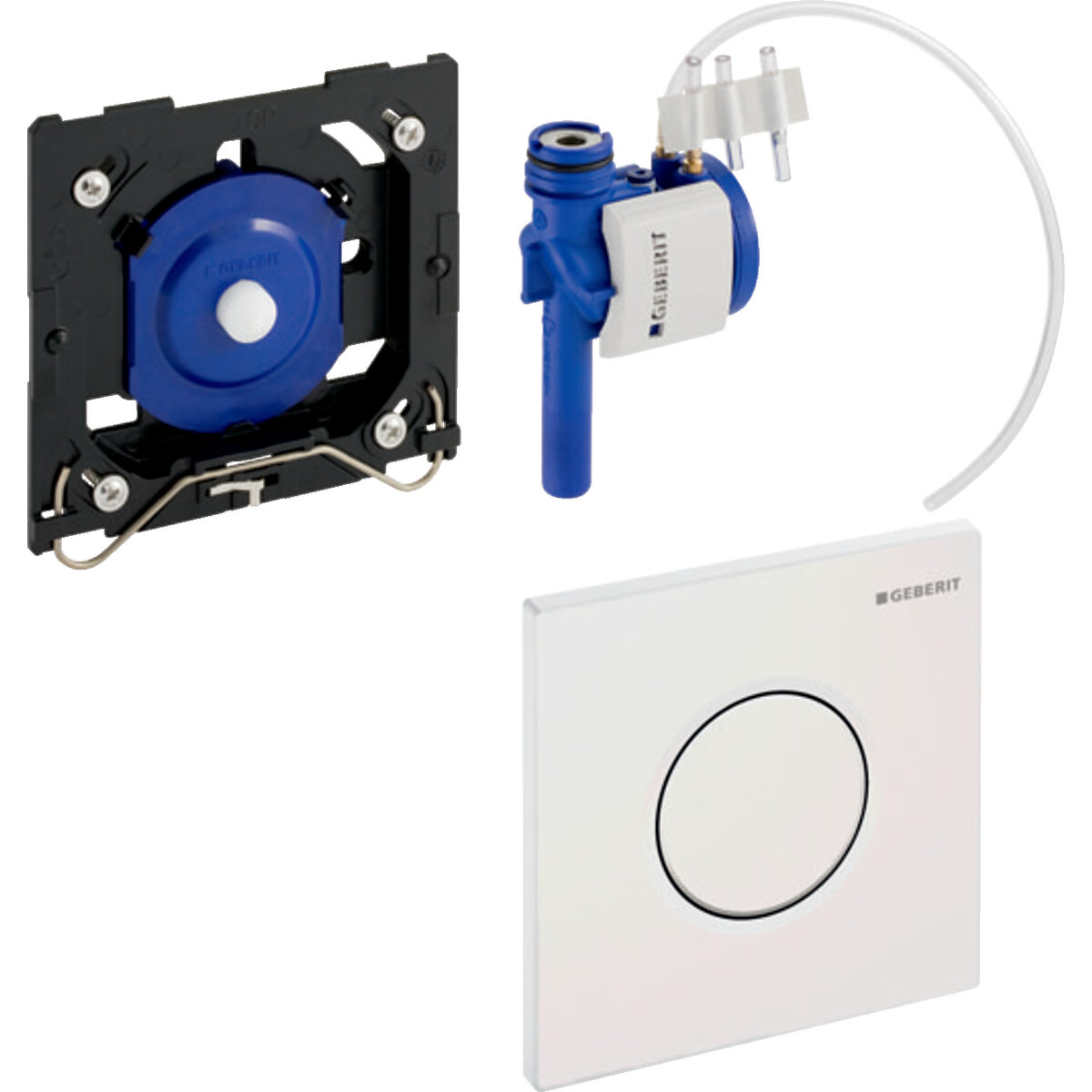 Изображение товара Кнопка для инсталляции Geberit Sigma Type 01 HyTouch 116.011.11.5 белая пневматическая