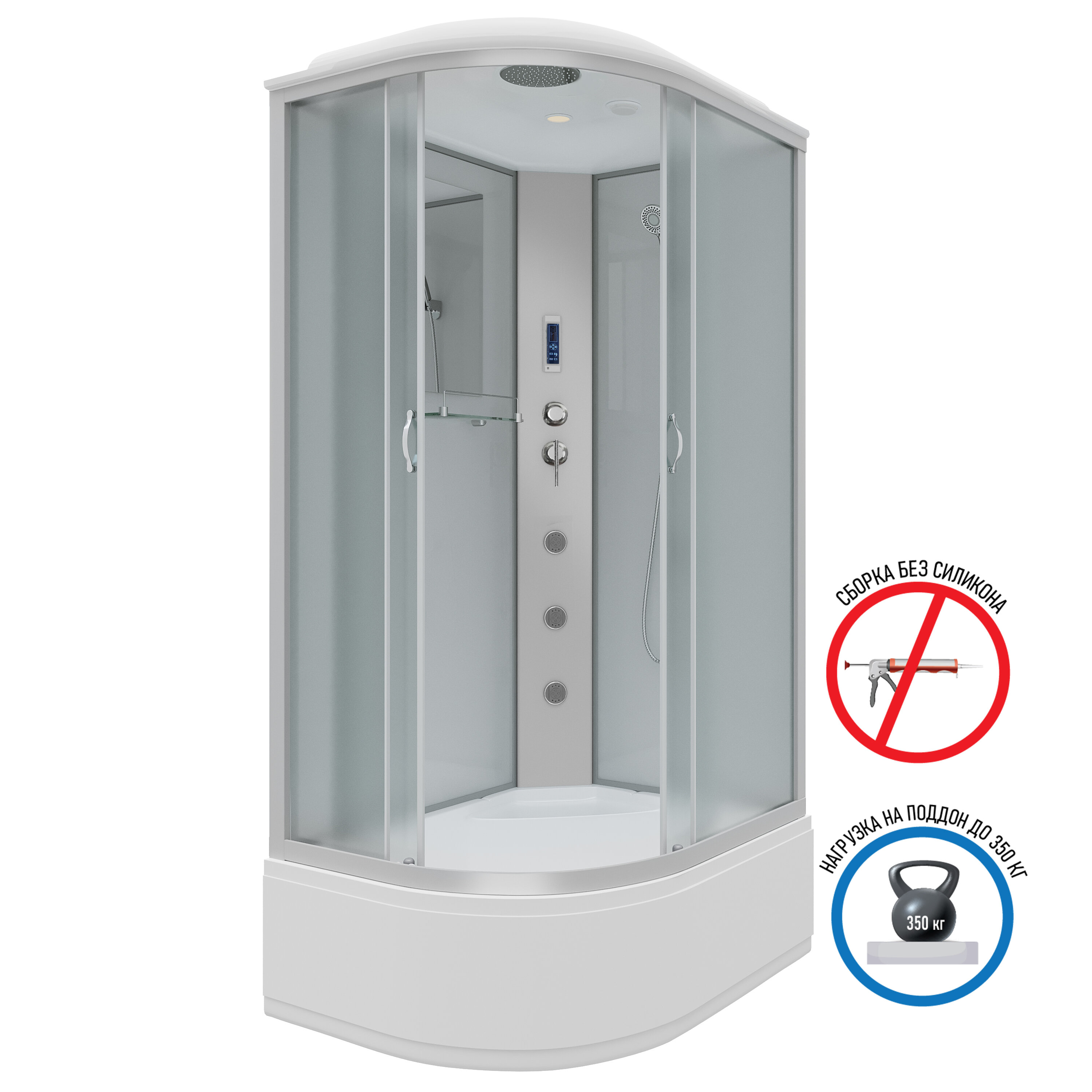 Изображение товара Душевая кабина Niagara Classic 120x80 см с гидромассажем и туманным стеклом