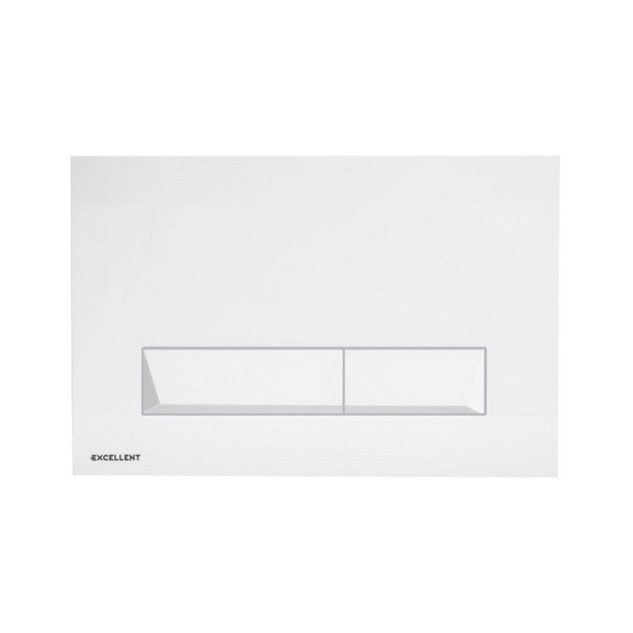 Изображение товара Клавиша смыва Excellent Platto INEX PL230 150 WH белая двухрежимная